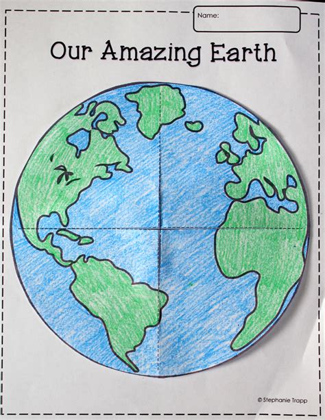 printable earth template    craft    youll