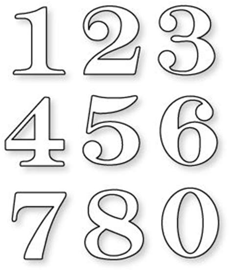 number stencils ideas  pinterest number template