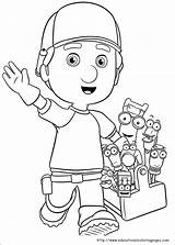 Manny Handy Coloring Pages Printable Print sketch template
