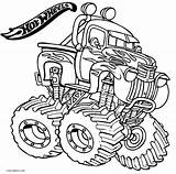 Coloring Pages Kids Monster Truck Wheels Hot Printable Choose Board sketch template