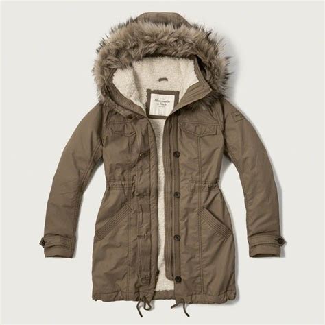 Abercrombie And Fitch Sherpa Lined Military Parka Military Parka Jacket