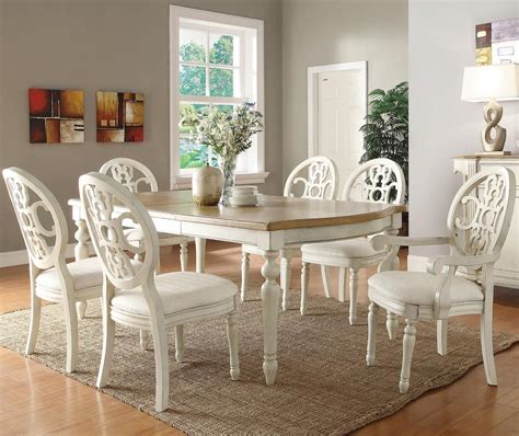 rebecca  piece set white dining room sets white dining room