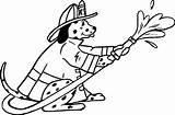Fire Coloring Pages Safety Dog Truck Clipart Kids Printable Color Firefighter Clip Engine Cliparts Fish Dalmatian Hat Firedog Science Bowl sketch template