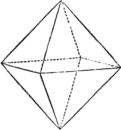 octahedron clipart