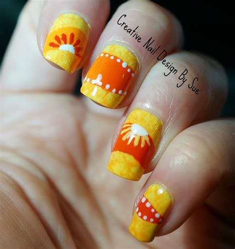 creative nail design  sue digit al dozen summer suns