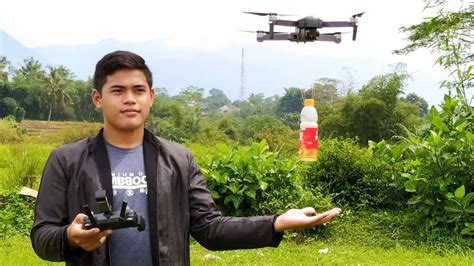 eksperimen drone bawa barang drone sjrc fpro  hebat youtube