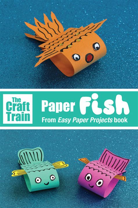 paper fish craft  craft train