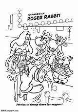 Rabbit Roger Coloring Jessica Book sketch template