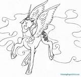 Moon Nightmare Coloring Pony Little Pages Lineart Night Color Getcolorings Deviantart Library Clipart Downloads Popular Kids Print sketch template