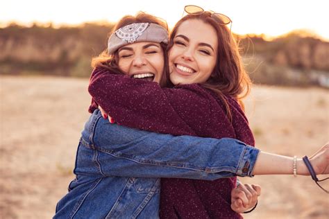hugging    healthier  happier person