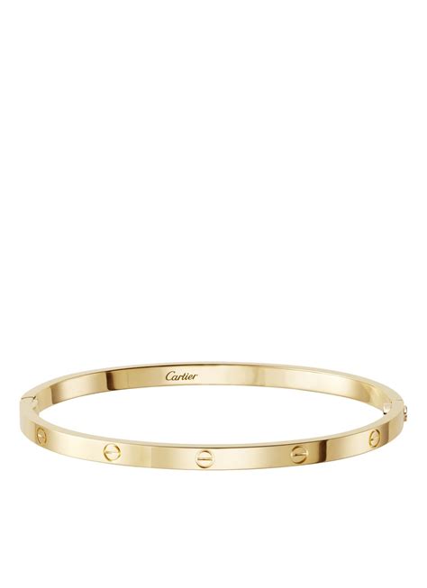 cartier love armband van  geelgoud  geelgoud de bijenkorf