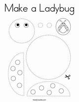 Ladybug Cutting Practice Twistynoodle Crafts Insect Noodle Marionettes Collage Insects Twisty sketch template