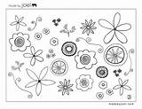 Flower Coloring Printable Templates Pages Template Sheet Colour Sheets Joel Made Flowers Kids Small Clipart Printables Cliparts Drawing Embroidery Library sketch template