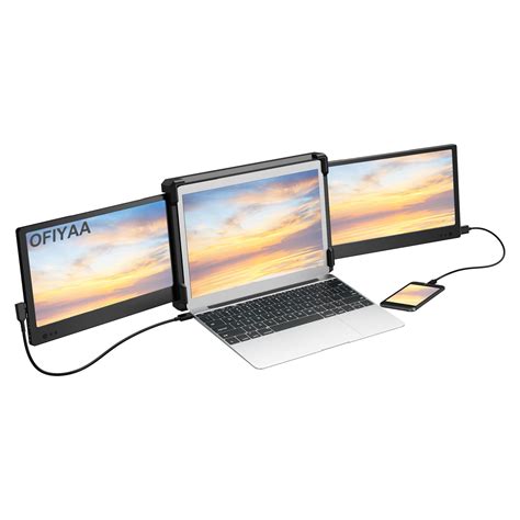 laptop screen extender fagomfer ofiyaa p  triple portable monitor