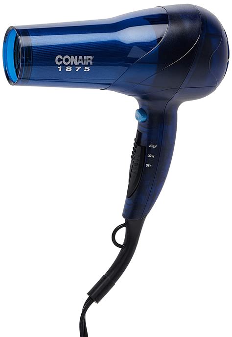amazoncom conair  watt translucent turbo hair dryer blue hair dryers beauty