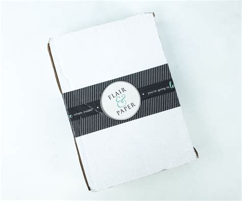 flair  paper august  subscription box review coupon  subscription