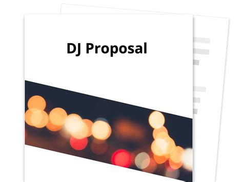 dj proposal template  sample proposable