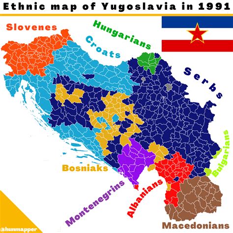 ethnic map  yugoslavia  rmapporn