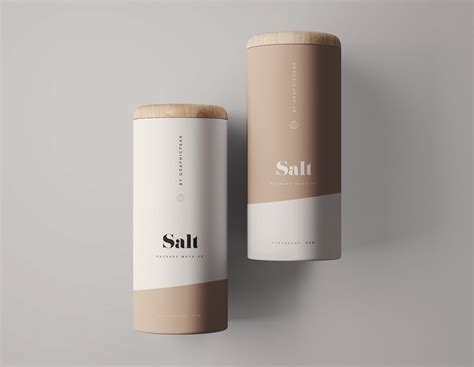 cylinder food container mockup psd  behance