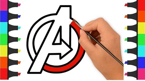 printable avengers logo coloring pages total update