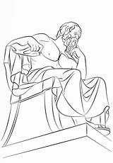 Socrates Coloring Statue Athens Pages Printable Greece Philosophy Draw Line Kids Colouring Choose Board Outline sketch template