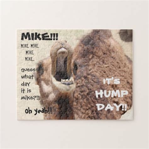 Funny Camel Hump Day Guess What Day It Is Mike Jigsaw Puzzle