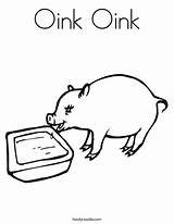 Oink Coloring Pig Piggy Bank Coop Chicken Math Twistynoodle Favorites Login Add Noodle Change Template Print sketch template