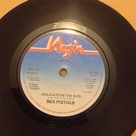 Sex Pistols Holidays In The Sun Vs 191 1977 Uk Vinyl 7 45 Rpm