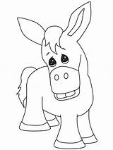 Donkey Esel Ausmalbilder Ausmalbild Burro sketch template