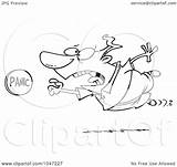 Push Panic Rushing Man Toonaday Royalty Outline Button Illustration Cartoon Rf Clip 2021 sketch template