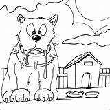 Dog Guard Colouring Coloring Drawing Pages Print sketch template