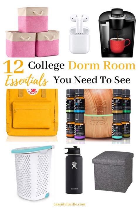 12 College Dorm Room Essentials You Need For Your Freshman Year Dorm