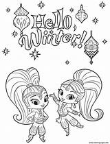 Shine Shimmer Coloring Pages Winter Printable Print Christmas Color Sheets Books Hello Kids Colors Princess Nella Book Leah Online Choose sketch template