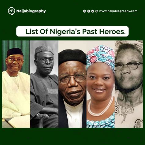 list  nigerias  heroes   achievements naijabiography
