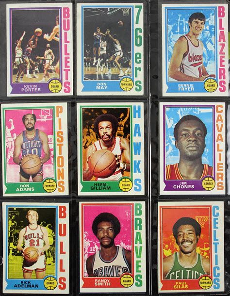 lot detail   topps basketball trading cards complete set