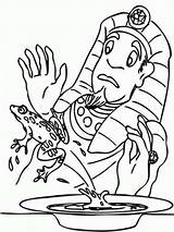 Pharaoh Plagues Frogs sketch template