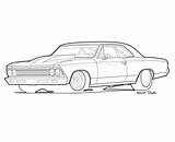 Chevy Chevelle 66 Drawings Car Drawing Cars Impala 67 1967 Ss Coloring Pages Chevrolet Cartoon Sketch Vincent Progress 1966 Vector sketch template