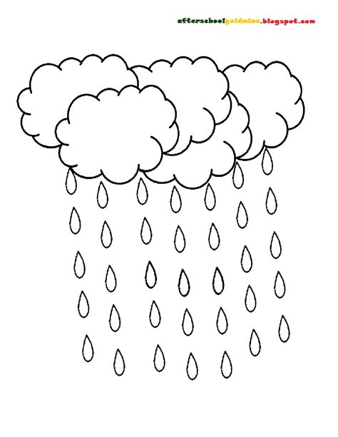 raindrop coloring page images