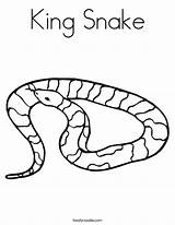 Snake Coloring Pages King Printable Snakes Kids Cobra Print Color Python Drawing Colouring California Reptile Realistic Animals Kingsnake Twistynoodle Noodle sketch template