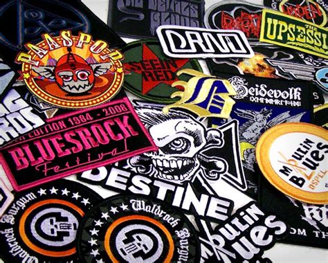 patches embroidered woven  printed large  patches
