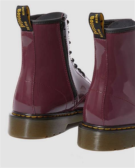 youth  patent boots dr martens