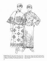 Chinese Fashions Dover sketch template
