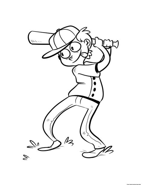 read moreprint  sport baseball player coloring page coloring pages