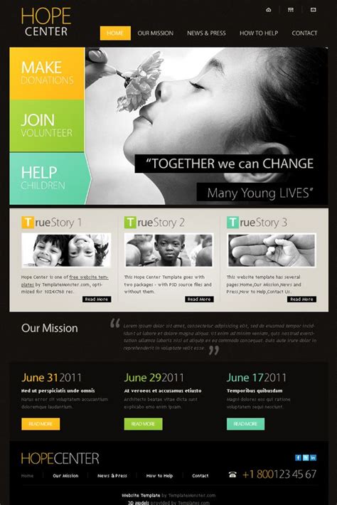 website template  charity project  jquery slider