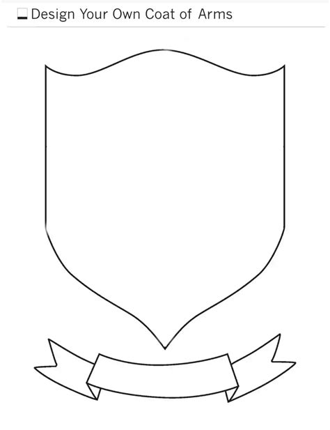 coat  arms template fill  printable  forms