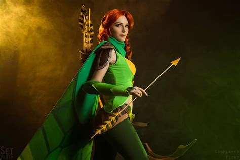dota 2 windranger by daria kravets cosplayers and babes
