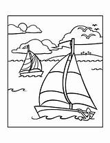 Vara Sailboat Colorat Kleurplaat Zee Planse Zeilboten Desene Jezioro Boat Kolorowanki Dzieci Cu Anotimpul Anotimp Varen Kleurplaten Vakantie Zeilen sketch template