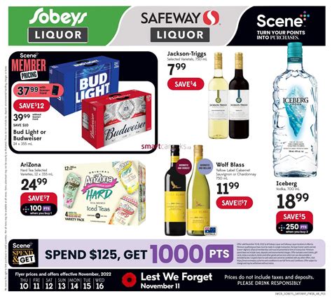sobeyssafeway ab liquor store flyer november
