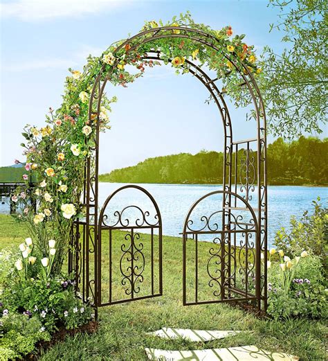 montebello iron garden arbor  gate garden accents product types