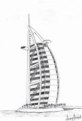 Burj Arab Al Dubai Khalifa Coloring Anik Unique Pencil Pages Template Sketch Deviantart Drawings 2010 sketch template